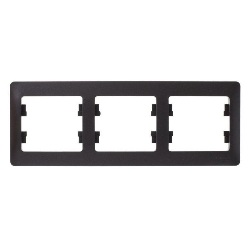 Glossa Шоколад Рамка Systeme Electric Glossa Шоколад 3-я, горизонтальная GSL000803