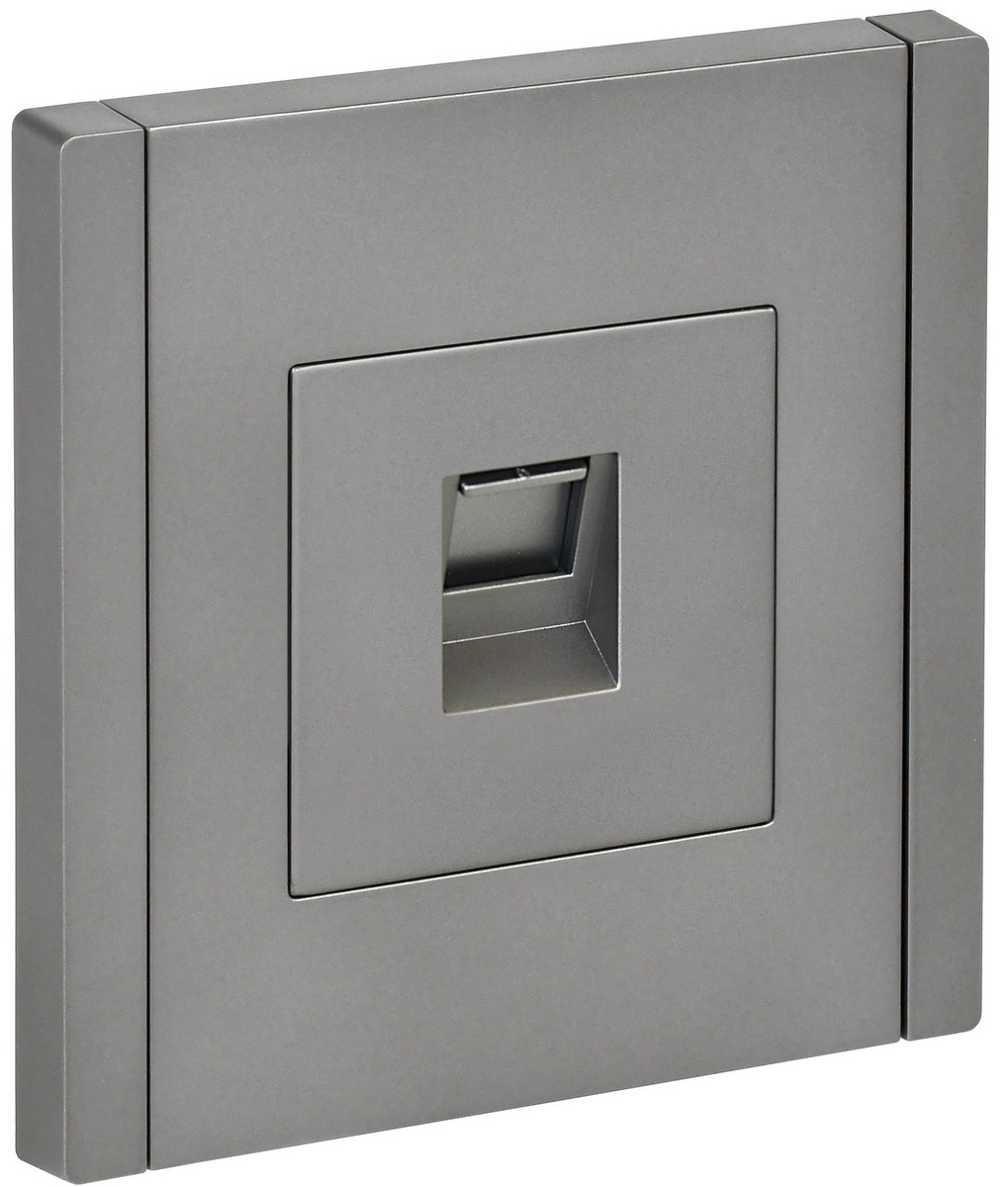 IEK FORTE&PIANO Сталь Розетка IEK FORTE&PIANO Сталь комп. RJ45 кат.5E FP532