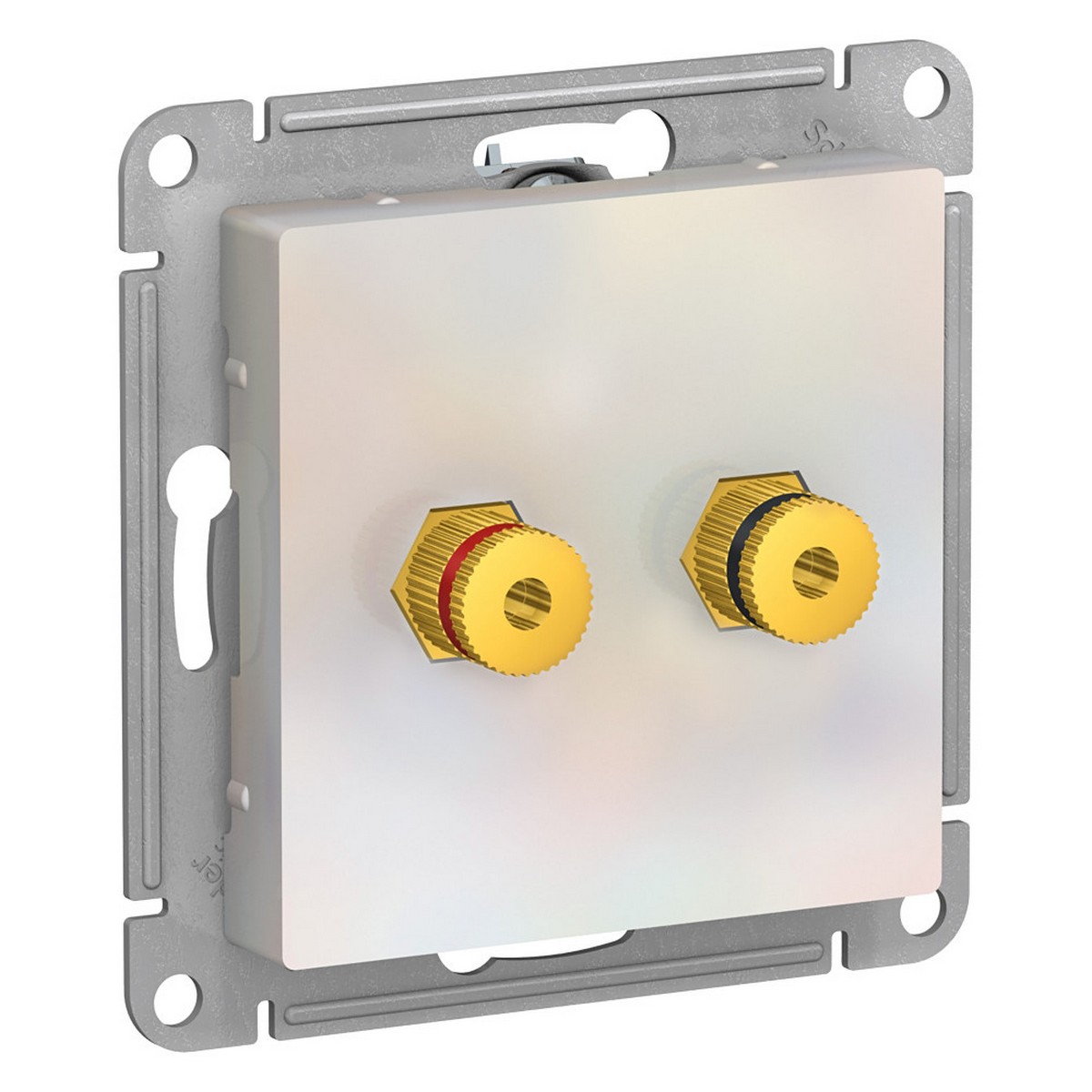AtlasDesign Жемчуг Аудиорозетка Systeme Electric AtlasDesign Жемчуг двухместная ATN000487