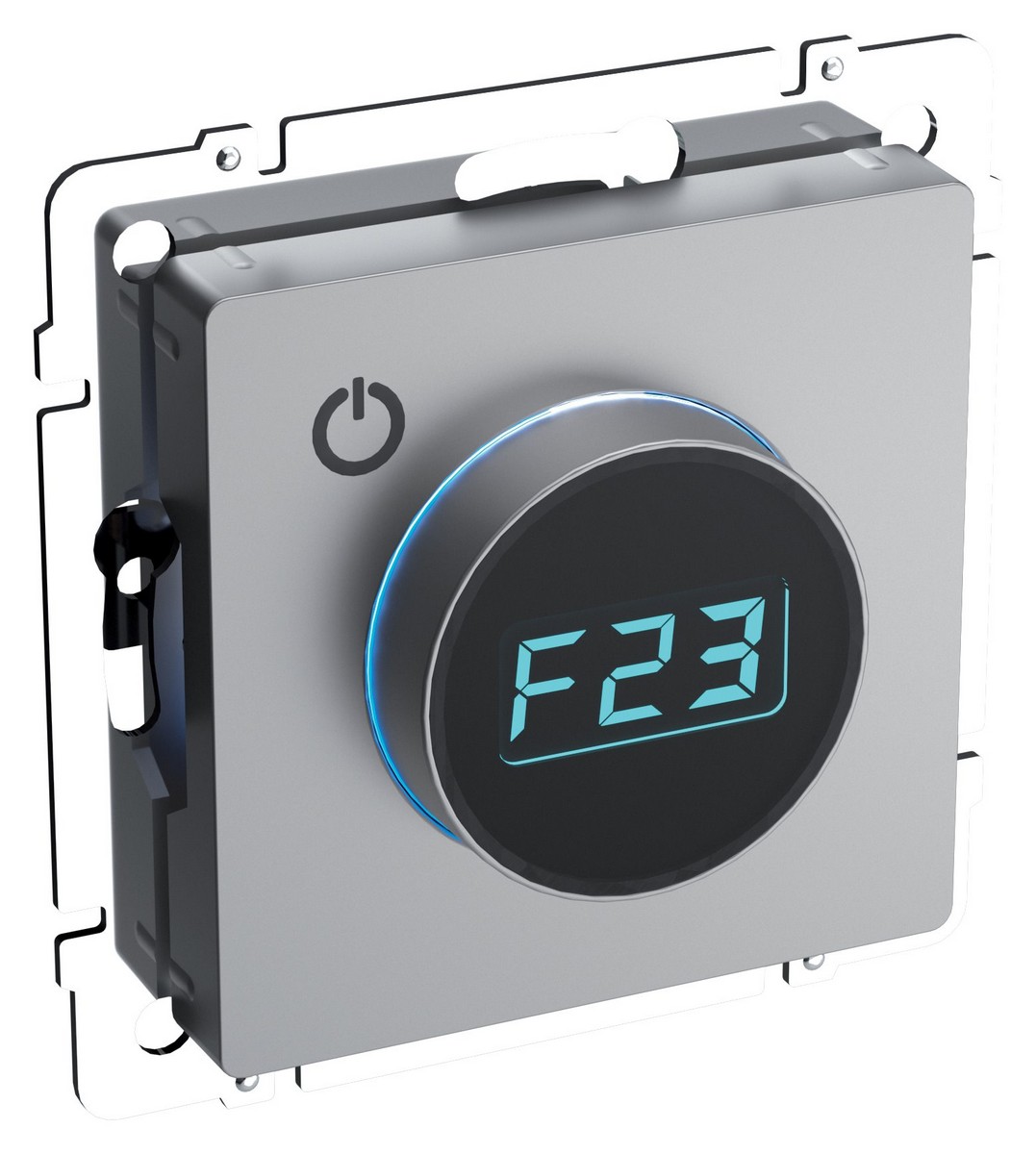 IEK Brite Сталь Термостат электронный IEK BRITE  с инд. ТС10-1-БрС сталь BR-RT11-K46