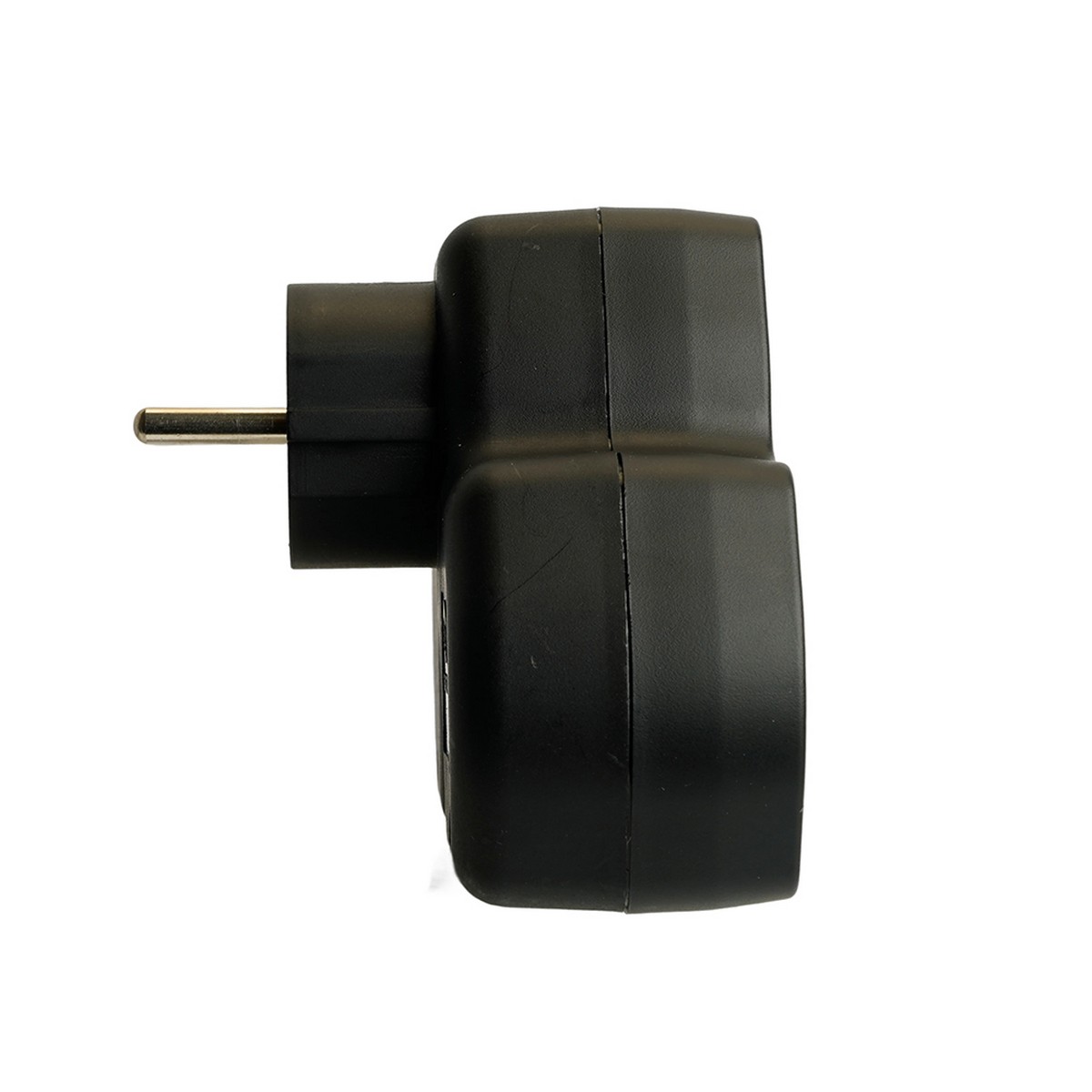 Колодки и удлинители, тройники Разветвитель сетевой 3-местный с/з STEKKER ADP16-13-21 ABS огнеустойчивый пластик черный 50108 