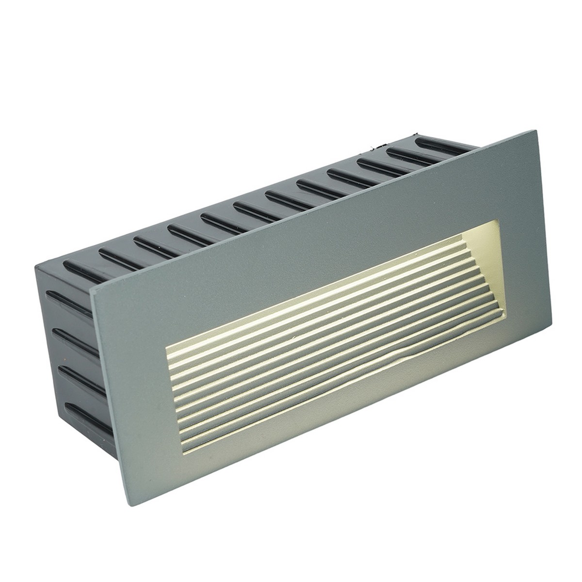 Уличные настенные светильники Светодиодный светильник Feron LN012-1 встраиваемый 5W 4000K IP65 серый 51955 