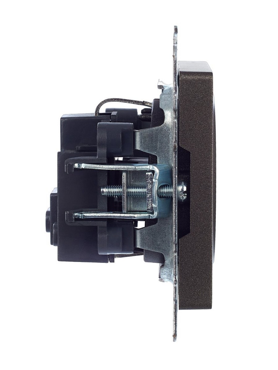 IEK Brite Бронза Розетка IEK BRITE с/з без шторок 16А РС11-1-0-БрТБ темная бронза BR-R11-16-K45