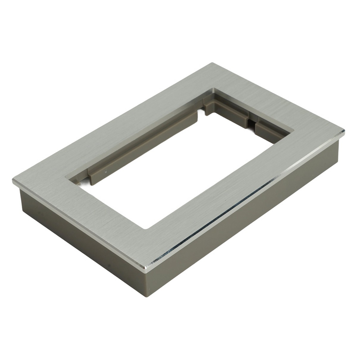 Катрин - Розетки и выключатели Stekker Рамка 2-местная (без перемычки) металл STEKKER MFR00-7012-03 Катрин серебро 50031