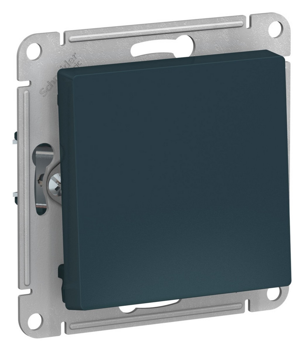 Выключатель Systeme Electric AtlasDesign Изумруд 1-клавишный 2-полюсный, 10А, механизм ATN000821