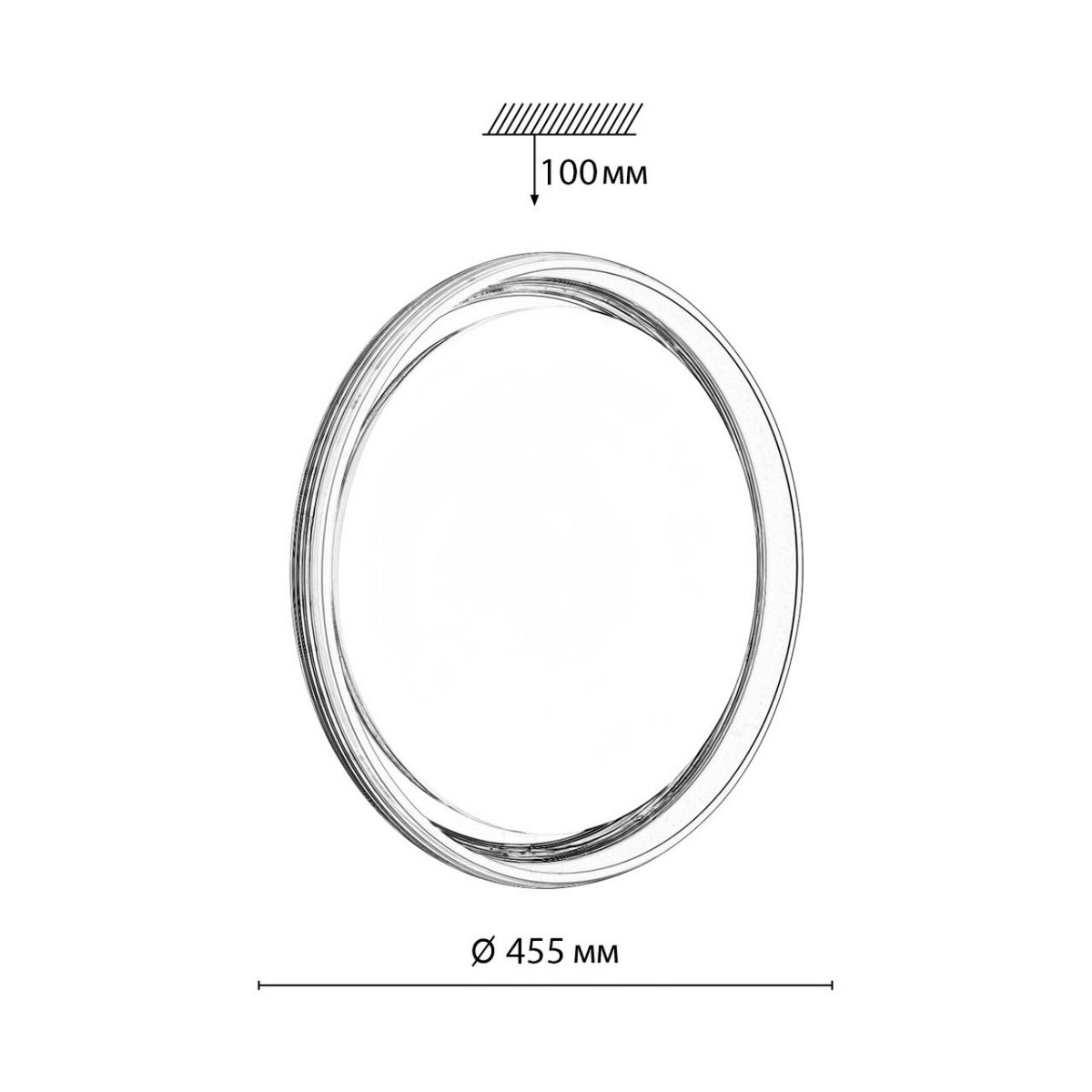 Управляемые светодиодные светильники и люстры Настенно-потолочный светильник СОНЕКС 7697/DL HANI 