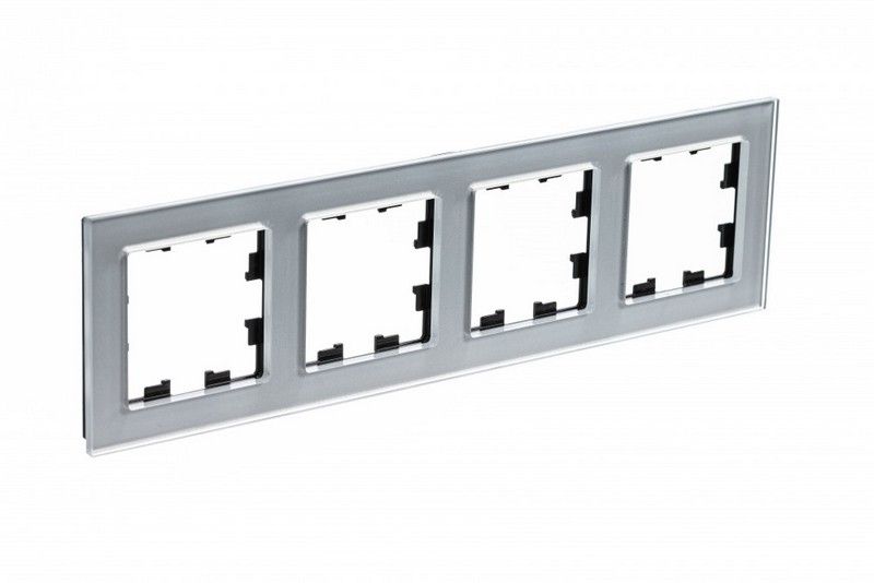 AtlasDesign Рамки Nature Рамка Systeme Electric AtlasDesign Nature Стекло алюминий 4-ая ATN320304