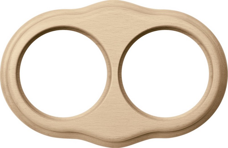 Werkel Ретро Рамка Werkel ретро WL20-frame-02 (светлый бук) на 2 поста