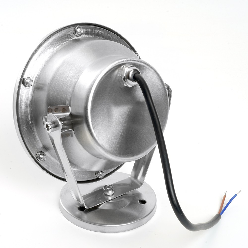 Светодиодные ландшафтные светильники Светодиодный прожектор подводный Feron LL-824 9W AC24V 6400K металлик IP68 48458 