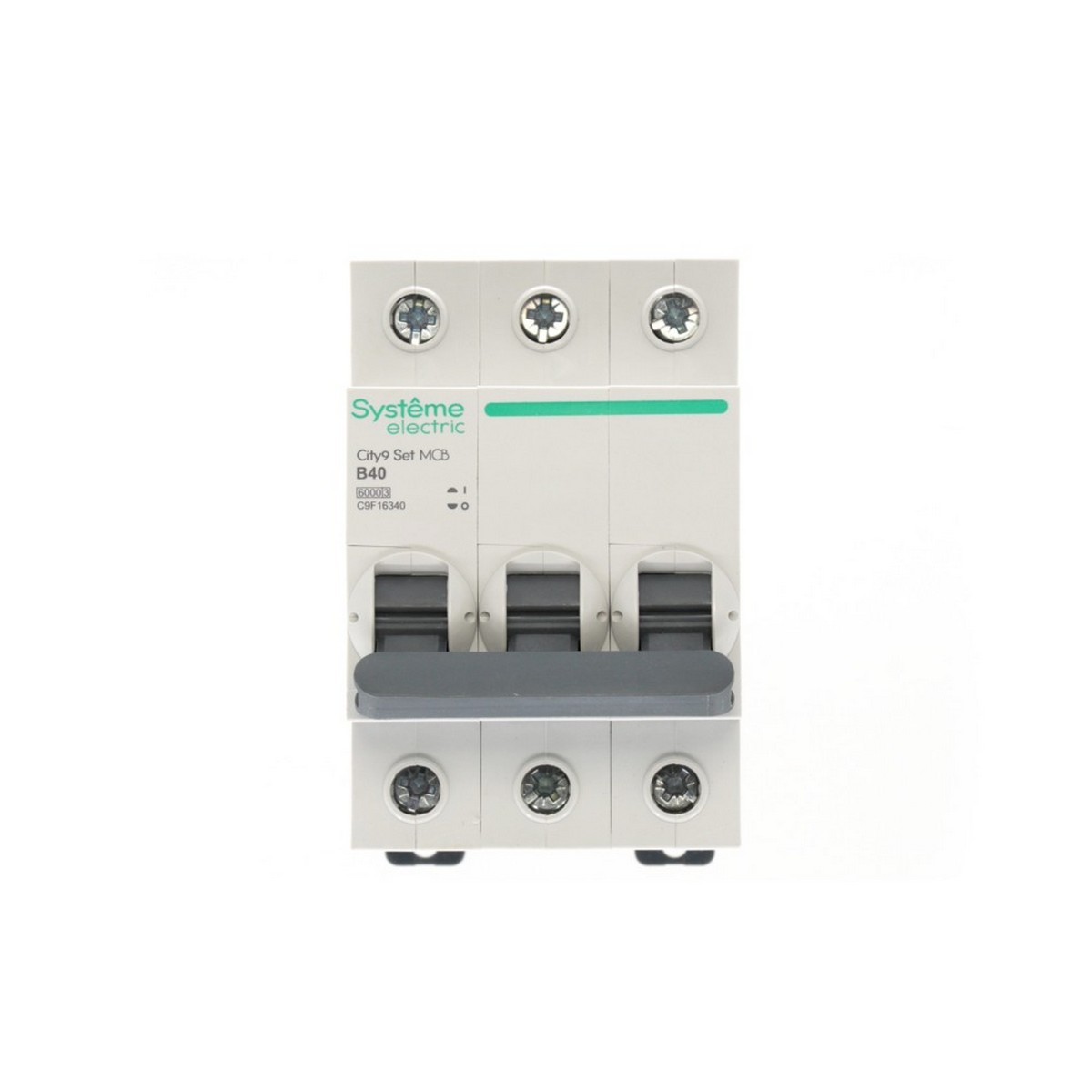 3 полюсные (трехполюсные) Автоматический выключатель Systeme Electric City9 Set (АВ) B 40А 3P 6kA C9F16340 