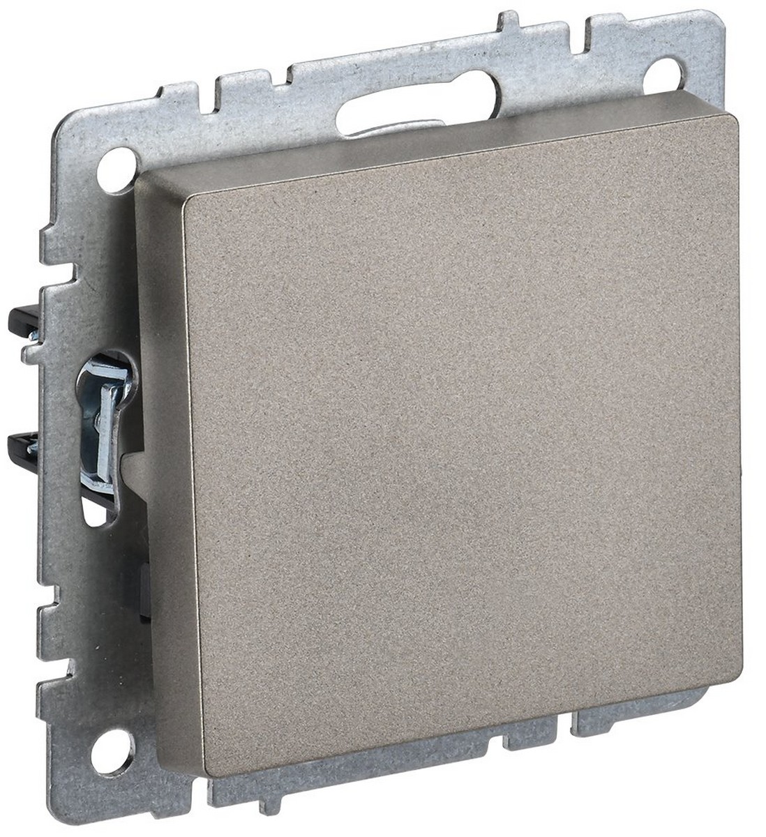 IEK Brite Шампань Выключатель IEK BRITE 1-клавишный перекрестный 10А ВС10-1-3-БрШ шампань BR-V13-0-10-K37