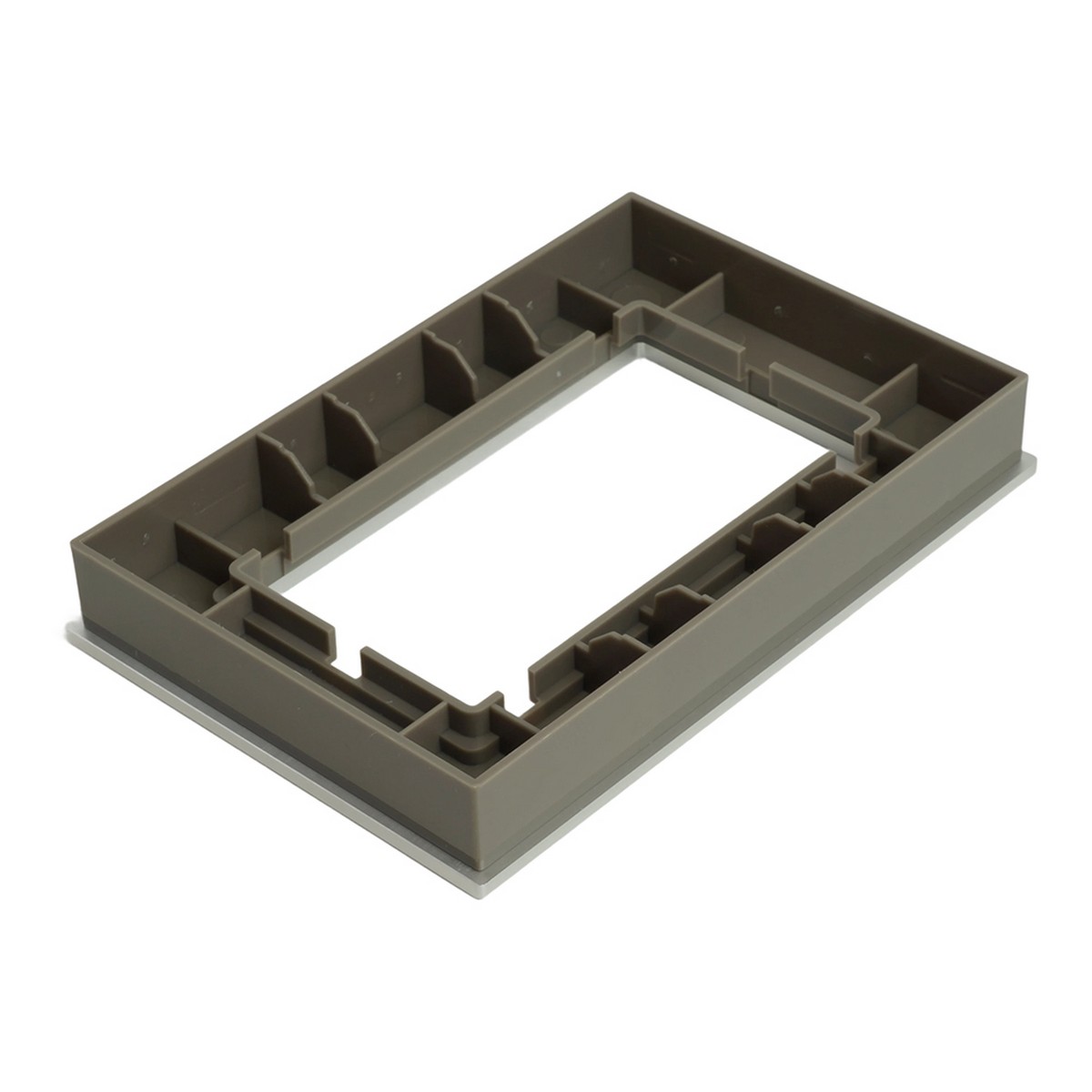 Катрин - Розетки и выключатели Stekker Рамка 2-местная (без перемычки) металл STEKKER MFR00-7012-03 Катрин серебро 50031