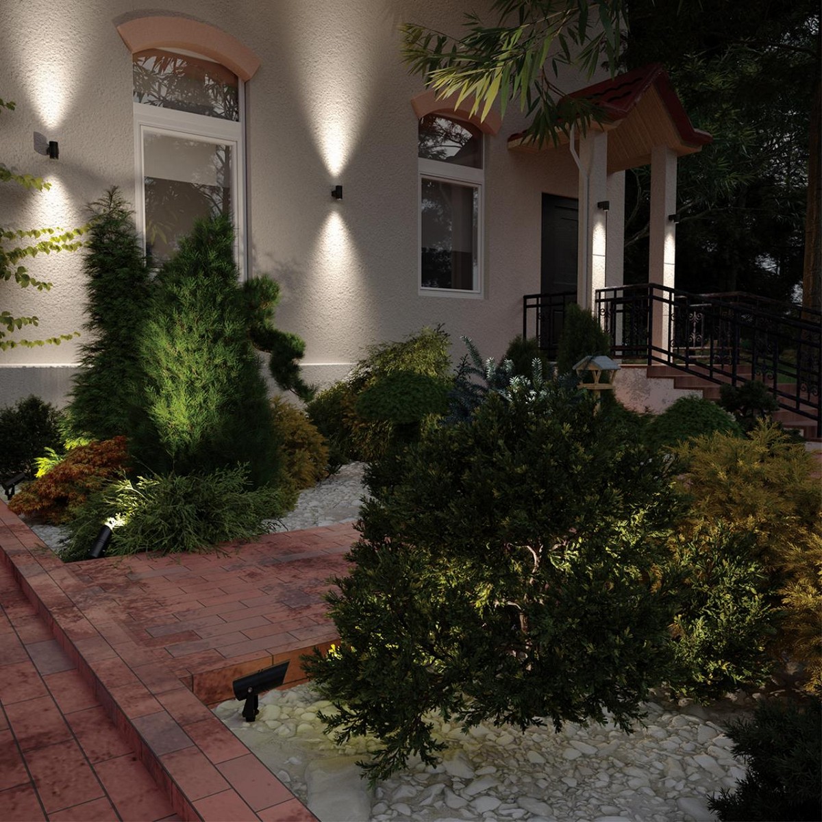 Уличные настенные светильники Фасадный светильник ODEON LIGHT 6648/6WL3 STIMA LED 