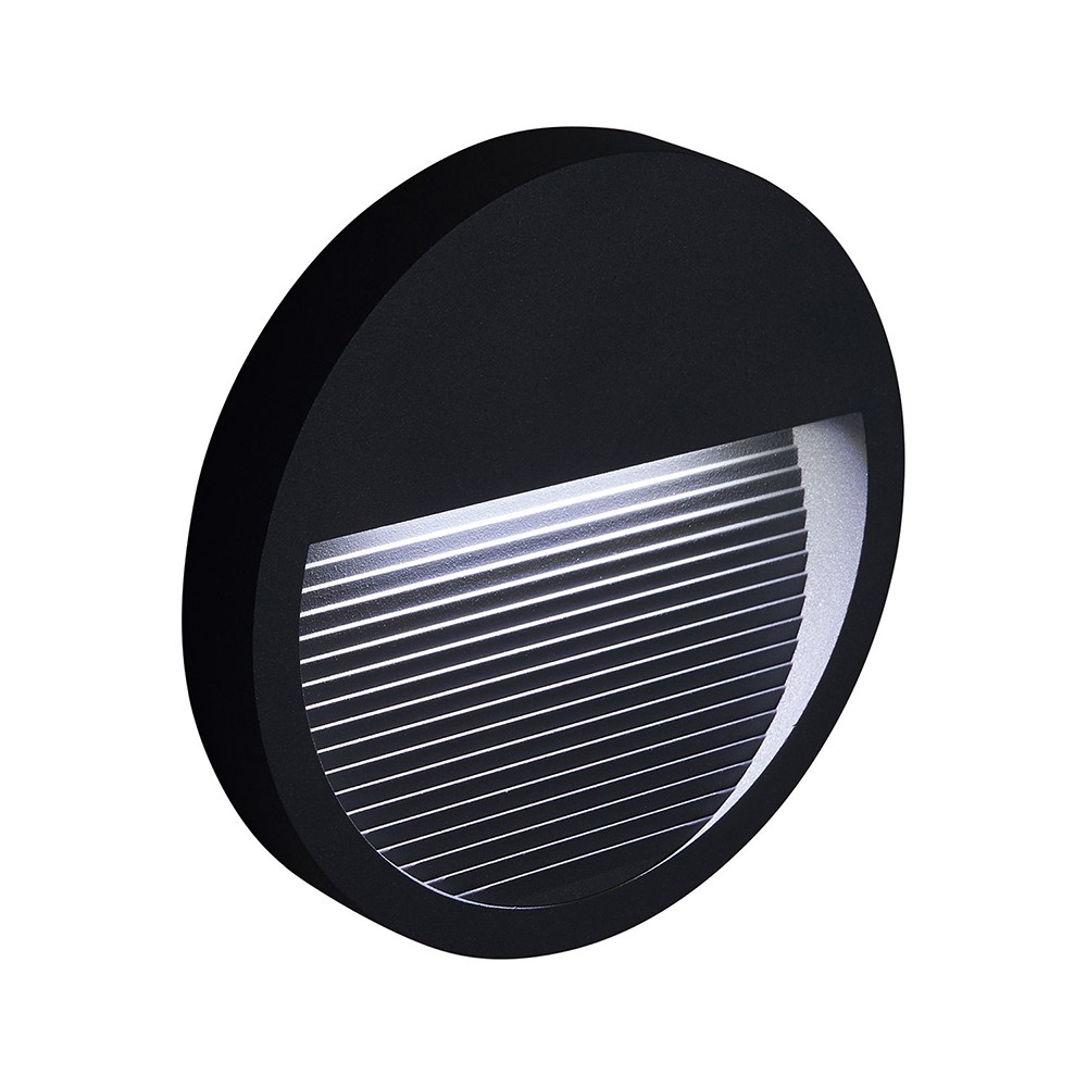 Встраиваемые светодиодные светильники Светодиодный светильник для лестницы Feron DH203 5W 4000K IP65 черный 41162