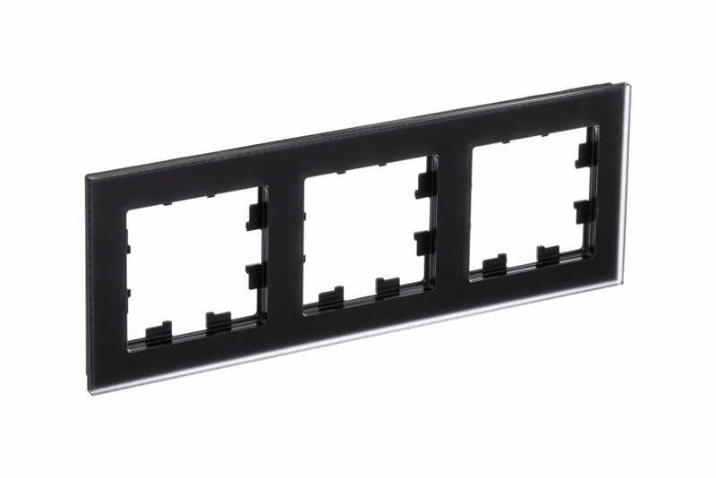 AtlasDesign Рамки Nature Рамка Systeme Electric AtlasDesign Nature Матовое стекло черный 3-ая ATN331003