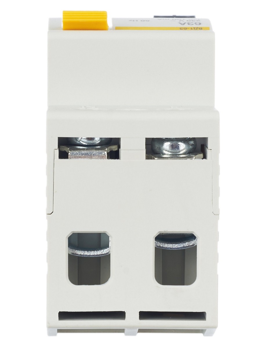 IEK Выключатель дифференциальный IEK KARAT ВД1-63 (УЗО) 2Р 63А 100мА MDV10-2-063-100 