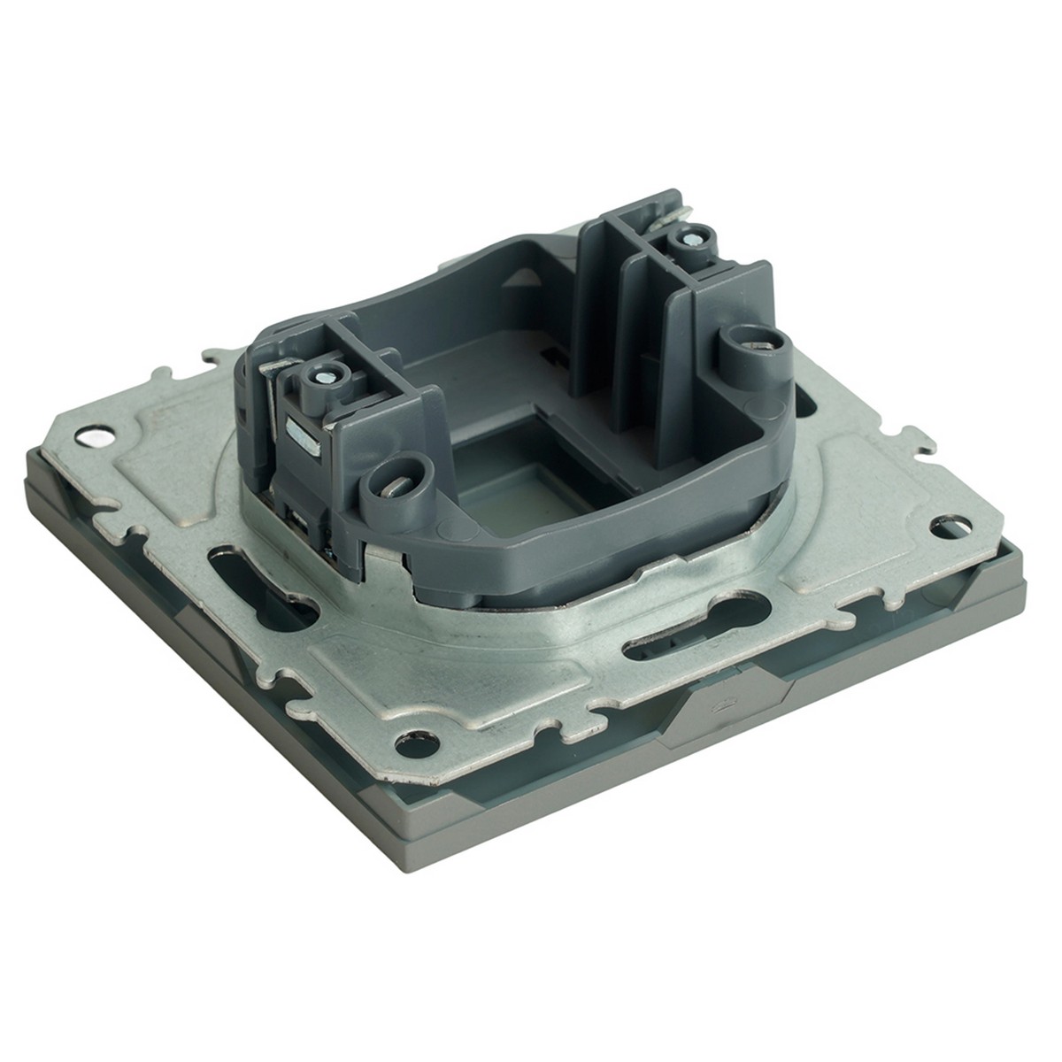 Эмили - Розетки и выключатели Stekker Заглушка STEKKER Эмили RST00-5116-10 платиново-серый soft touch  49961