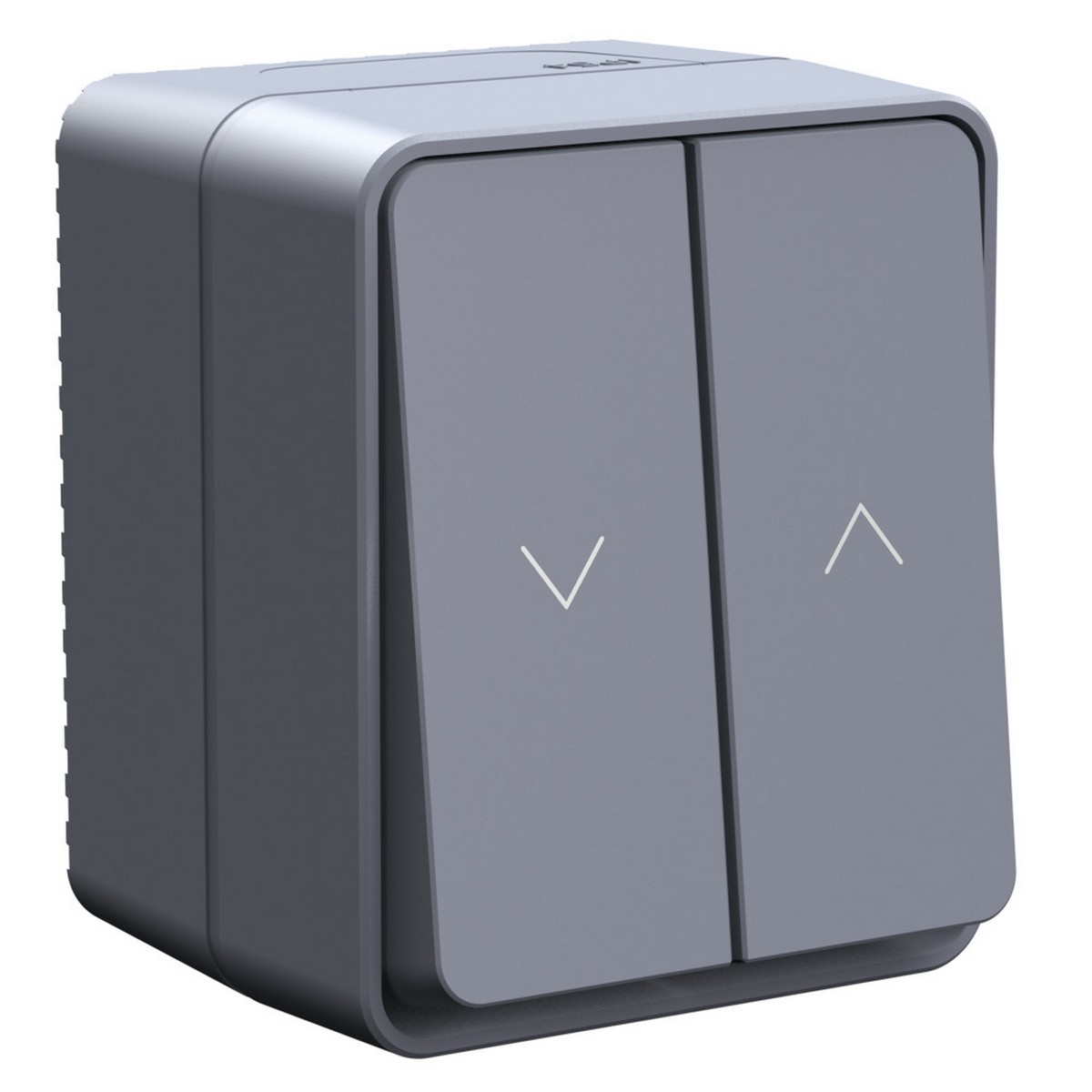 AtlasDesign Карбон Выключатель Systeme Electric AtlasDesign Profi54 Антрацит 2-клавишный для жалюзи, 2хсх.4 ATN544019