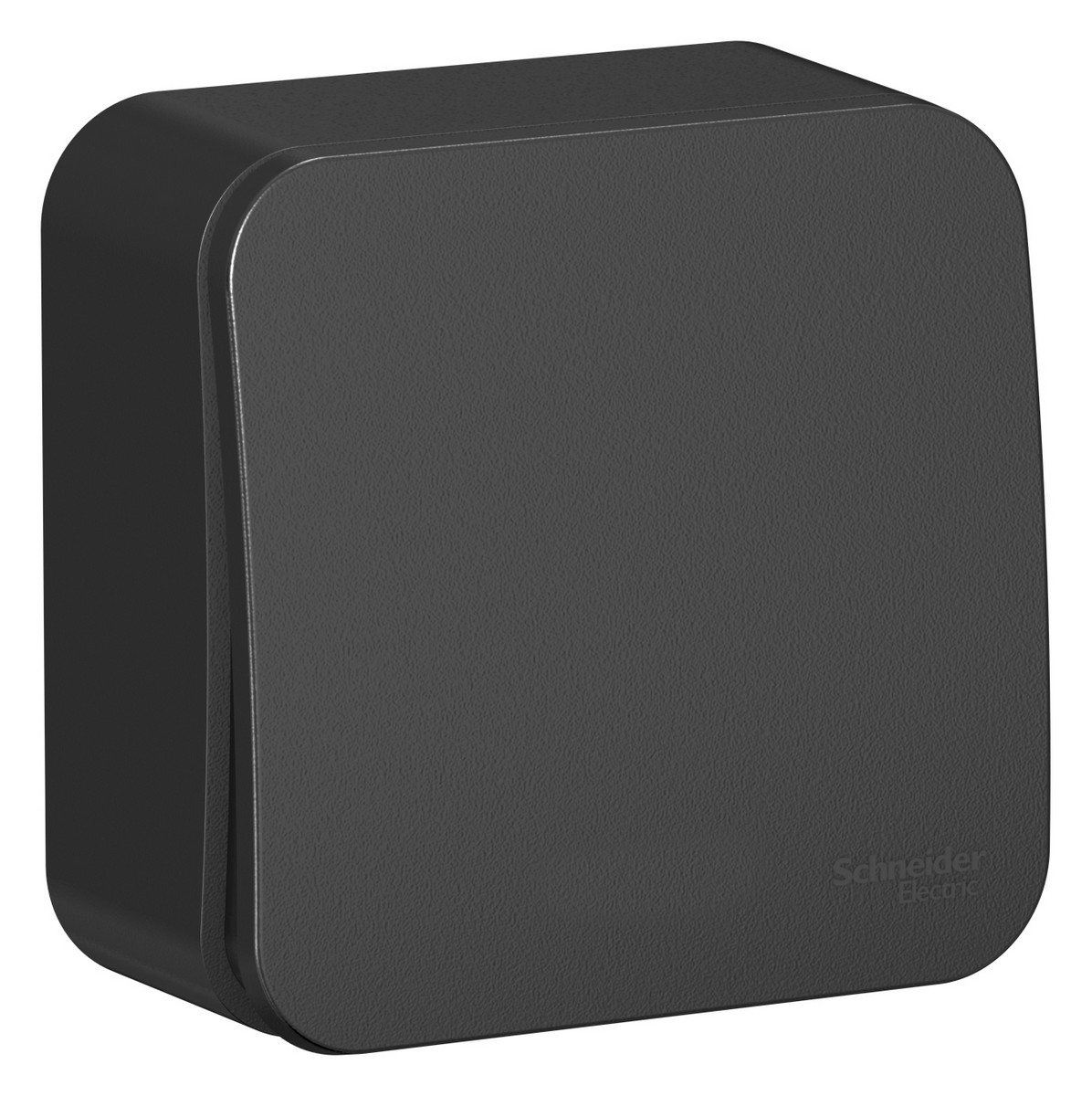 Blanca антрацит розетки и выключатели Выключатель SE Blanca 1-клавишный Антрацит наружный с подсветкой изолир. пластина BLNVA101116