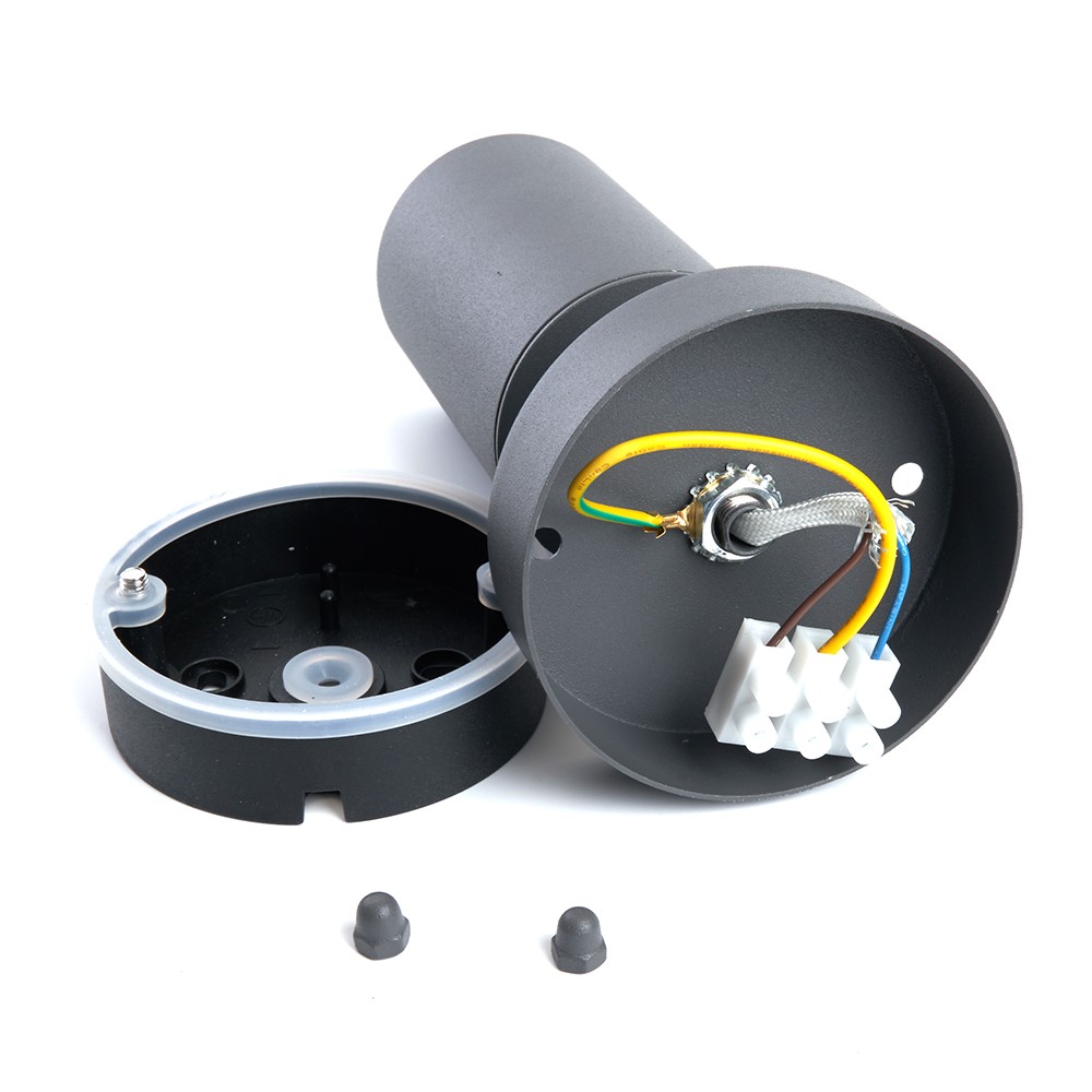 Уличные настенные светильники Светильник садово-парковый Feron DH1704 на стену GU10 230V 35w серый (на стену) 48321 