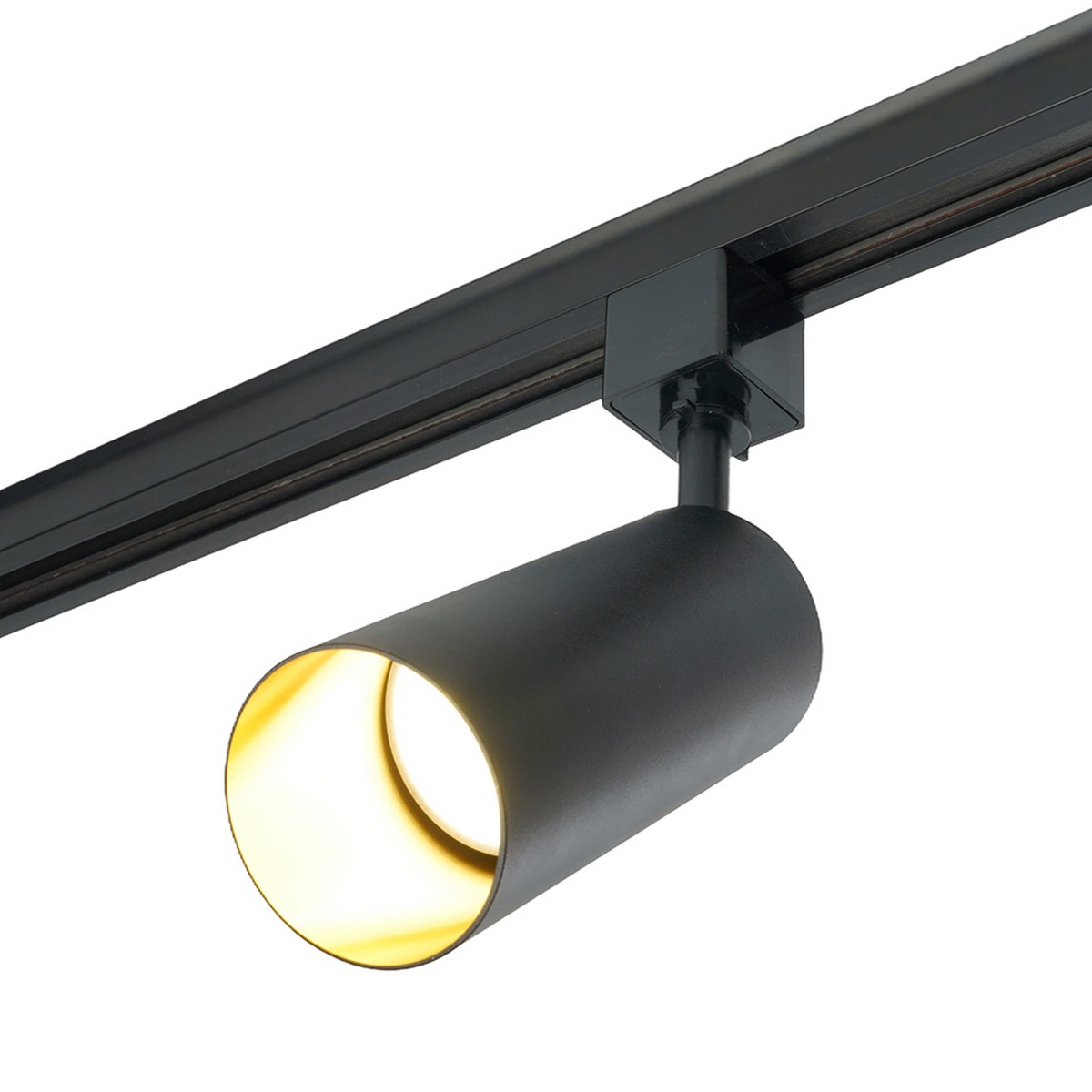 Трековые светодиодные светильники Светильник Feron AL155 трековый под лампу GU10 черный-золото 48715 