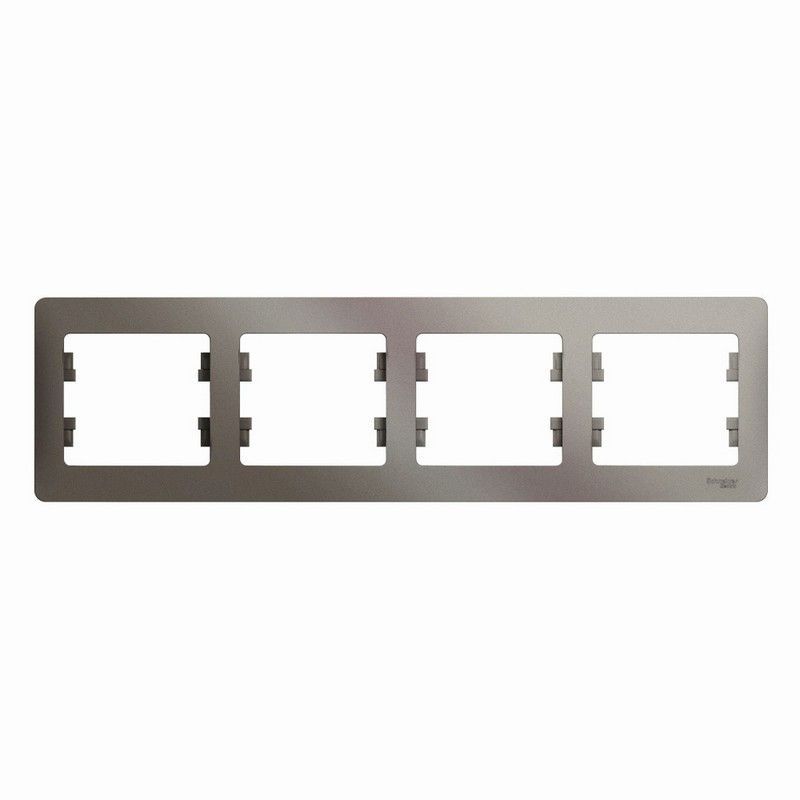 Glossa Платина Рамка Systeme Electric Glossa Платина 4-ая горизонтальная GSL001204