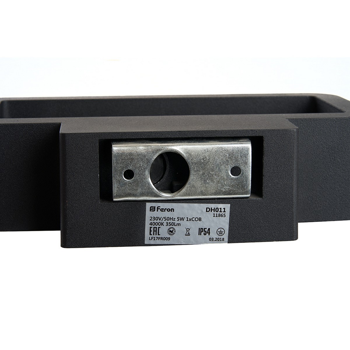 Уличные настенные светильники Светильник уличный светодиодный Feron DH011 5W 350Lm 4000K черный 11865 