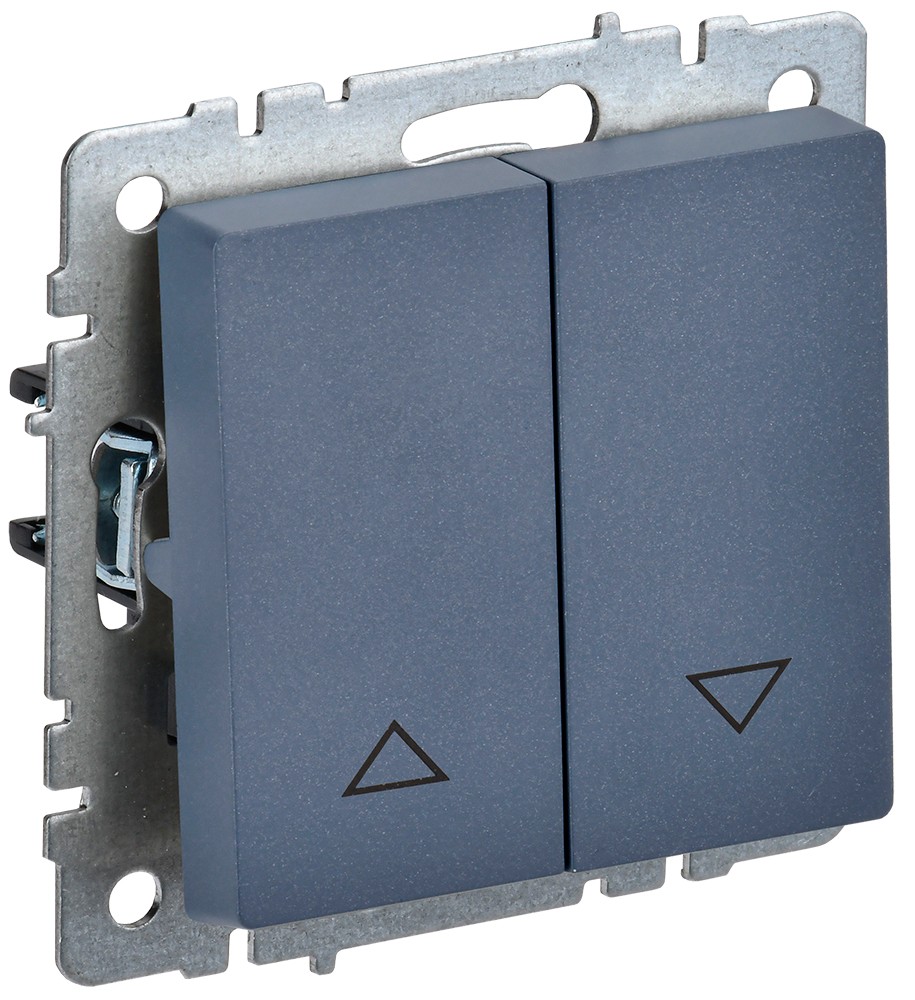 IEK Brite Маренго Выключатель IEK BRITE жалюзи 10А ВС10-1-5-БрМ маренго BR-V15-0-10-K35