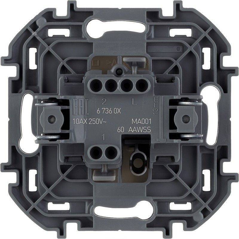 Legrand Inspiria Слоновая кость Выключатель Legrand INSPIRIA Слоновая кость одноклавишный 10 AX 250 В 673601