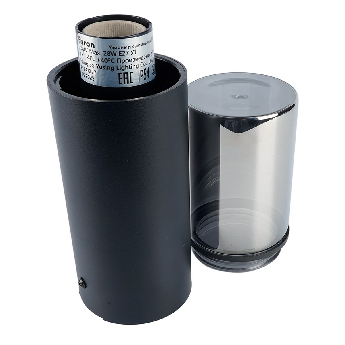 Уличные светильники столб Светильник Feron DH1803 садово-парковый столб E27 черный 51994 