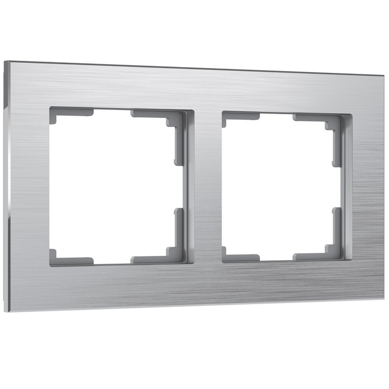 Рамки Werkel Aluminium Рамка Werkel Aluminium на 2 поста (алюминий) W0021706