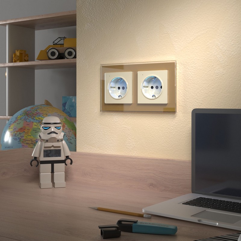 Werkel Слоновая кость механизмы Розетка Werkel с подсветкой (слоновая кость) W1171403