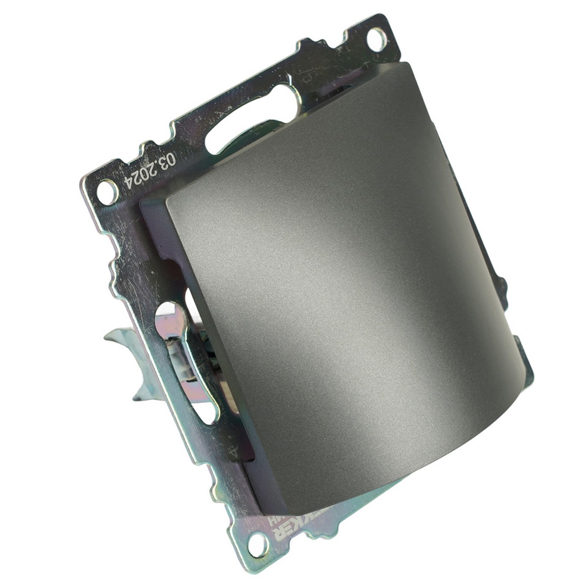 Катрин - Розетки и выключатели Stekker Кабельный вывод STEKKER Катрин графит GLS00-7116-06 49469