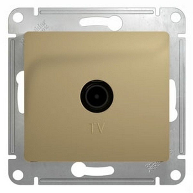 Glossa Титан Розетка Systeme Electric Glossa Титан TV проходная 4DB GSL000492