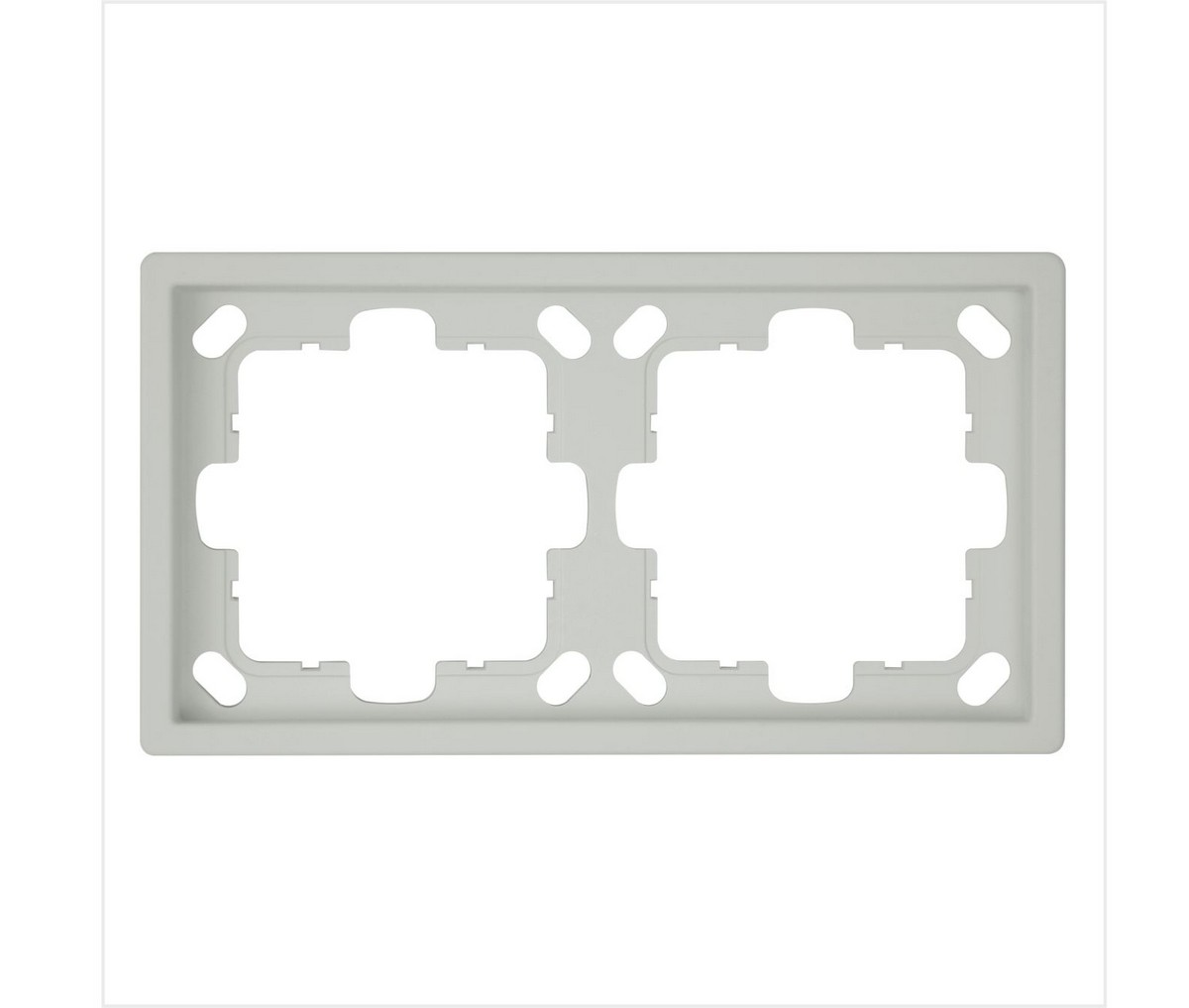JASMART FD - розетки и выключатели Рамка JASMART FD 2-постовая матовый Тауп (soft touch) 1002PTM