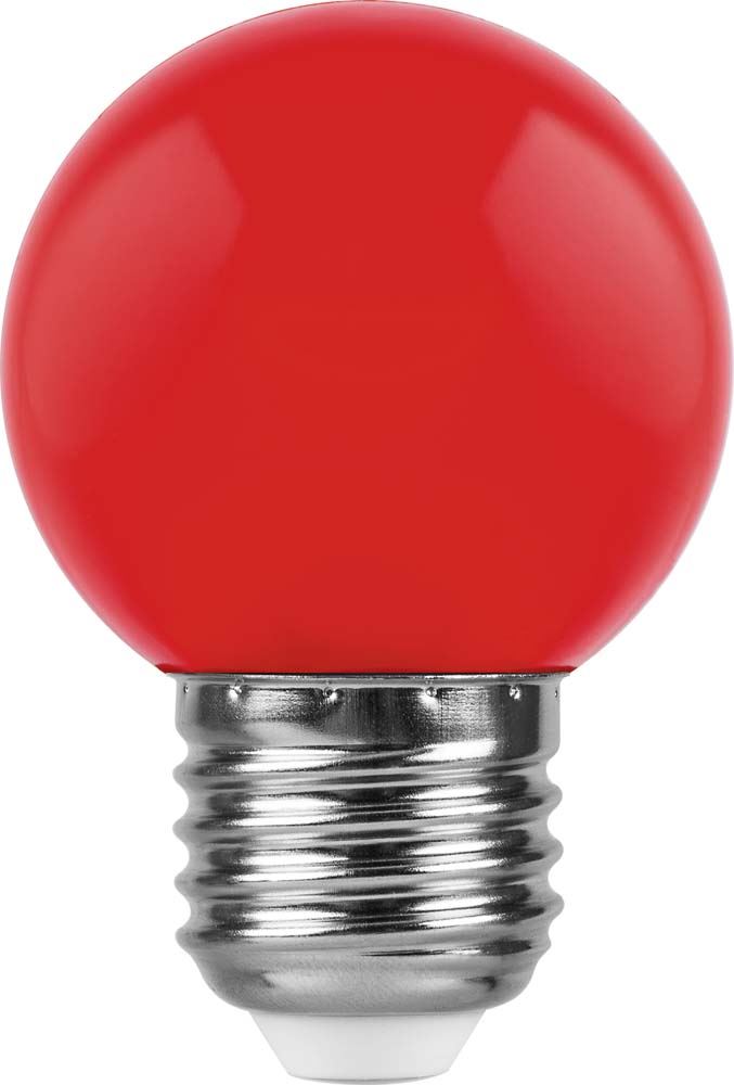 E27 Лампа светодиодная Feron LB-37 E27 1W красная 230V 25116