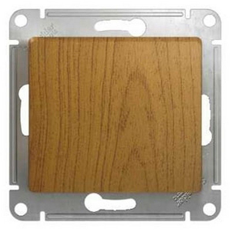Glossa Дуб Кнопка Systeme Electric Glossa Дерево Дуб нажимная, сх.1 GSL000515