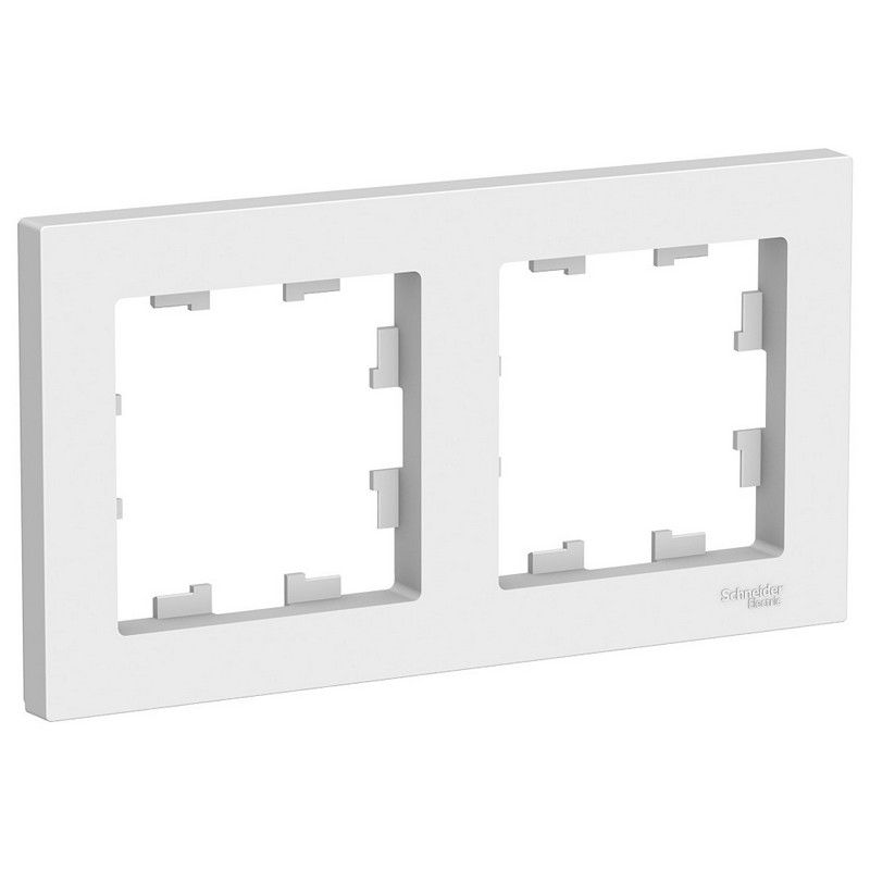 AtlasDesign Белый Рамка Systeme Electric AtlasDesign белый 2-ая, универсальная ATN000102