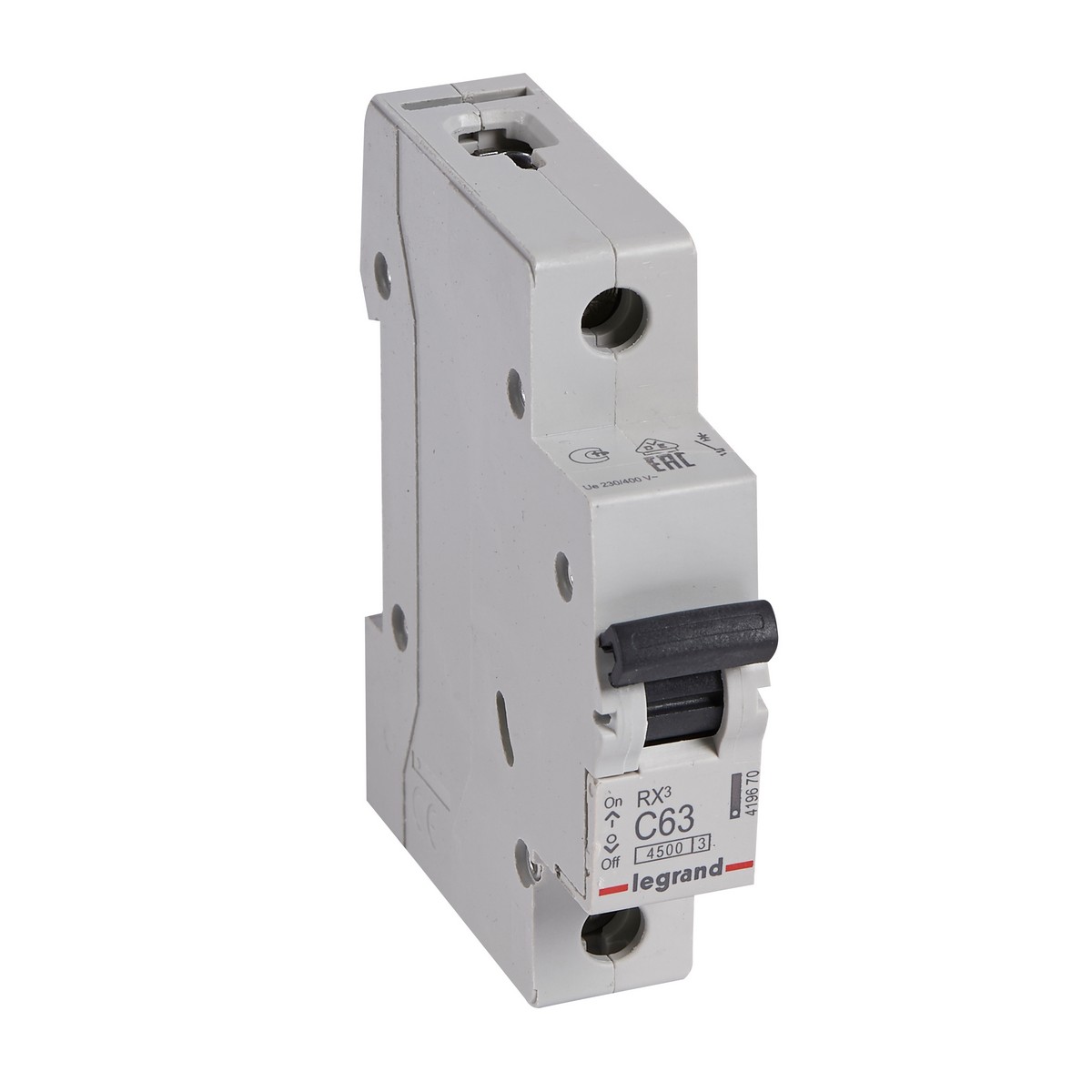 Автоматический выключатель Legrand RX3 1P 63A (С) 4,5kA 419670