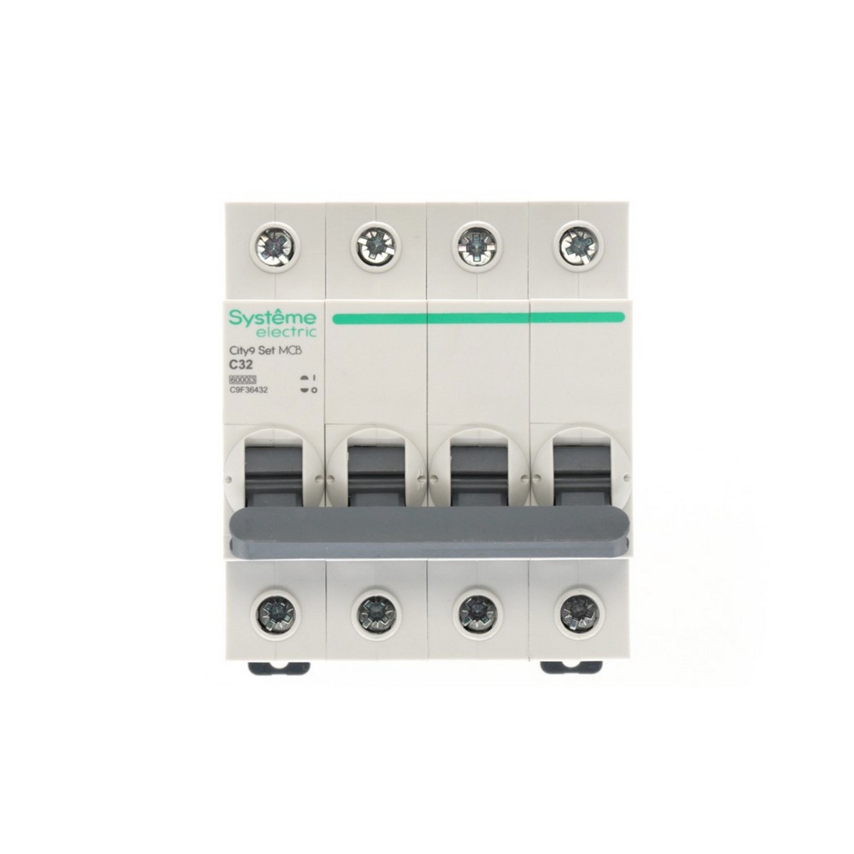 4 полюсные (четырехполюсные) Автоматический выключатель Systeme Electric City9 Set (АВ) С 32А 4P 6kA C9F36432 
