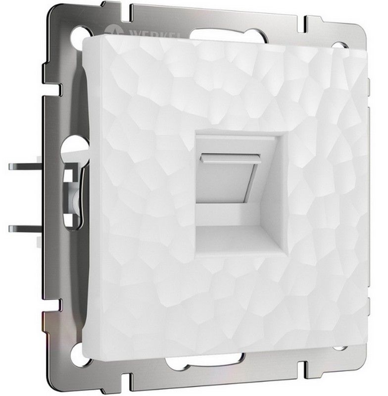 Werkel Белый Hammer механизмы Розетка Werkel Ethernet RJ-45 (hammer белый) W1281001
