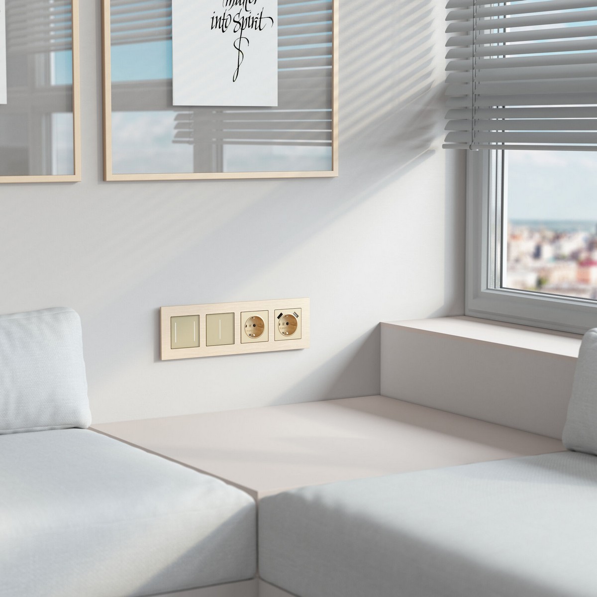 Рамки Werkel Alumax Рамка Werkel на 4 поста AluMax (шампань) W0043511 a066336