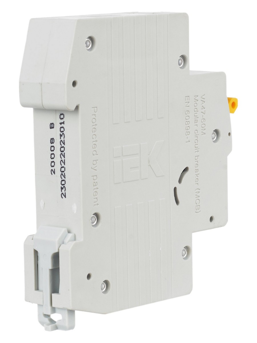 1 полюсные (однополюсные) Автоматический выключатель IEK KARAT ВА47-60M 1Р 10А 6кА B MVA31-1-010-B 