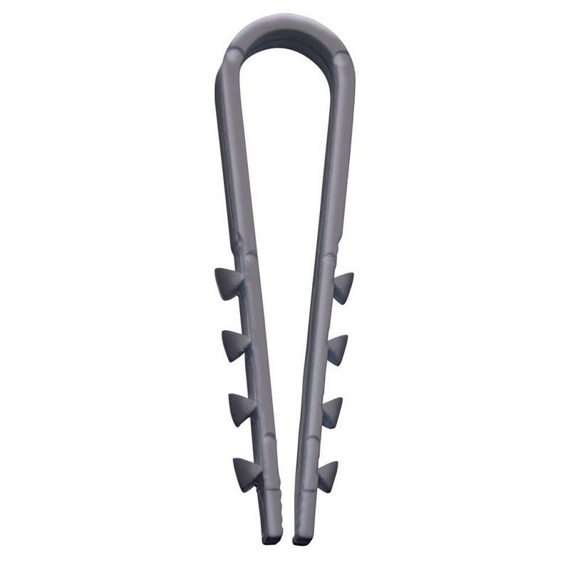 Дюбель-хомут для круглого кабеля (19-25мм) STEKKER DCL00-19-25 нейлон белый (100шт.) 39336