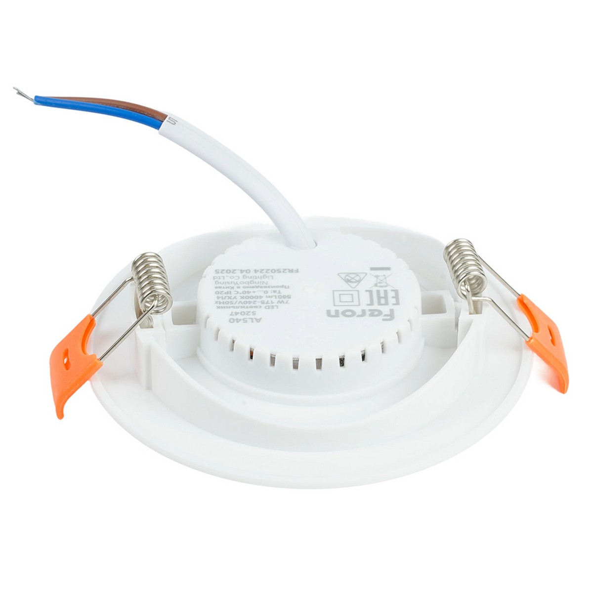 Встраиваемые светодиодные светильники Светодиодный светильник Feron.ONE AL540 встраиваемый 7W 4000K белый "круг" 52047 