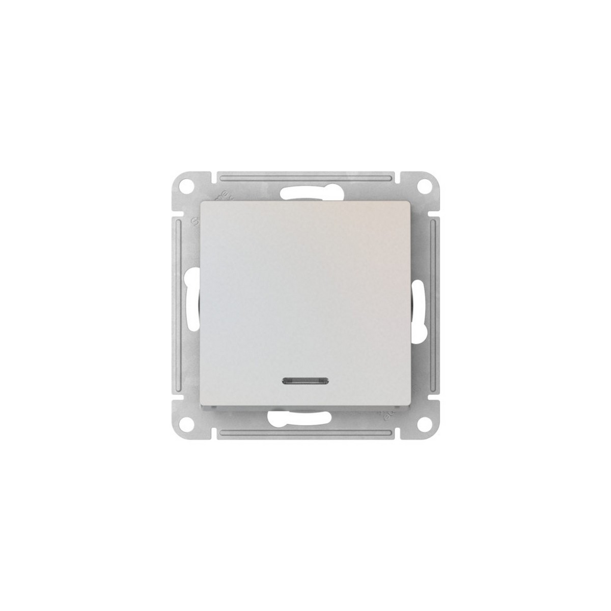 AtlasDesign Жемчуг Выключатель SE AtlasDesign Жемчуг 1-клавишный с подсветкой быстрозажим. клем. ATN000413S