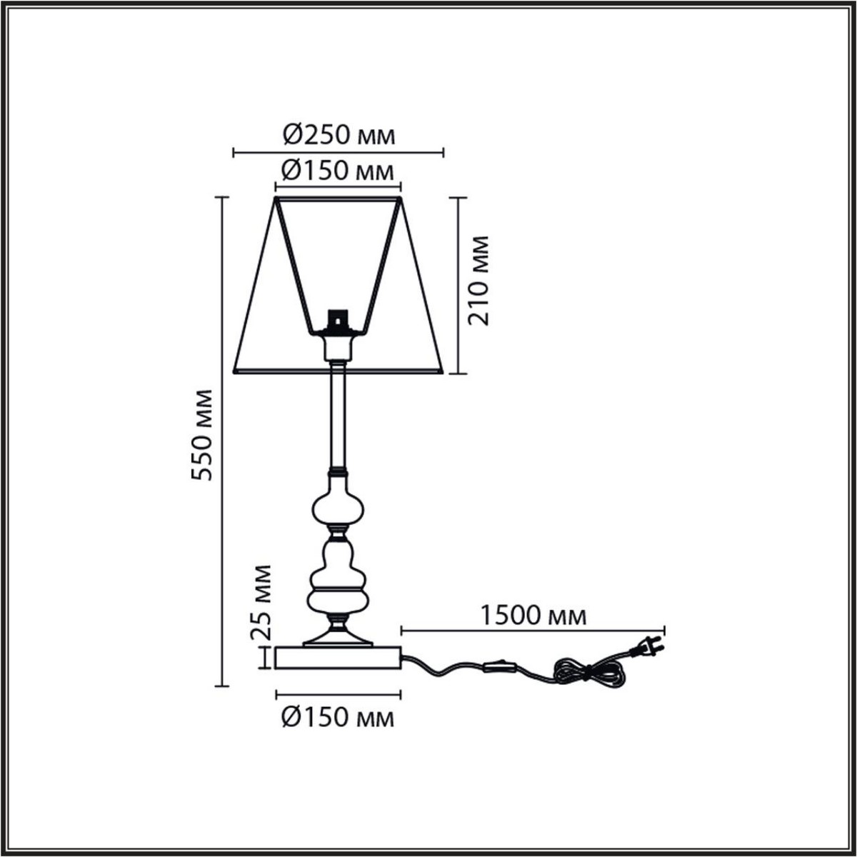 Настольные лампы Настольная лампа LUMION 8283/1T KENTUKI 