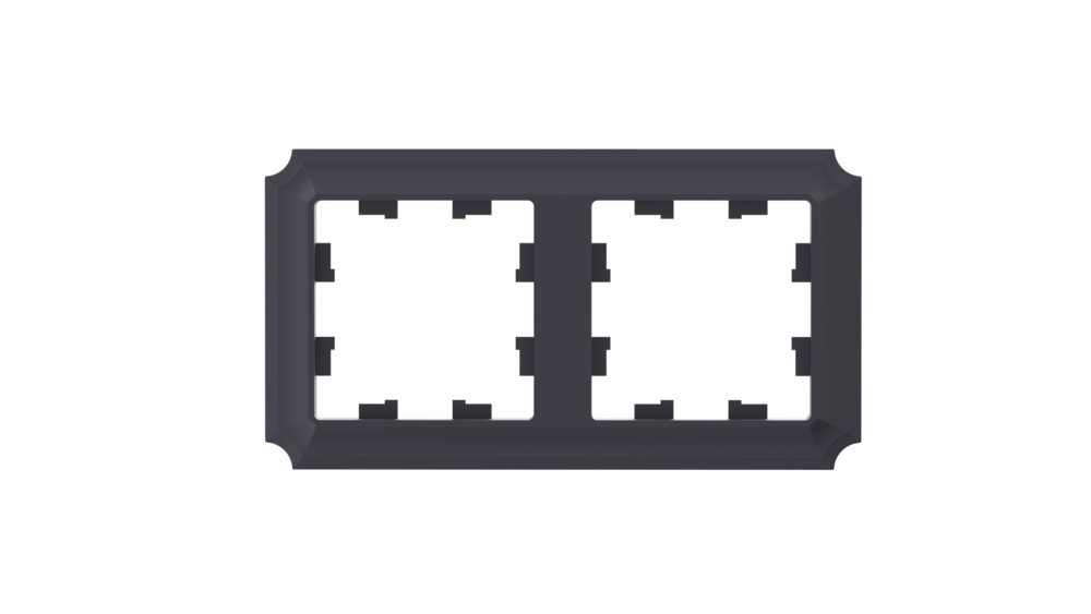 AtlasDesign Рамки Antique Рамка Systeme Electric AtlasDesign Antique Карбон 2-ая, универсальная ATN101002