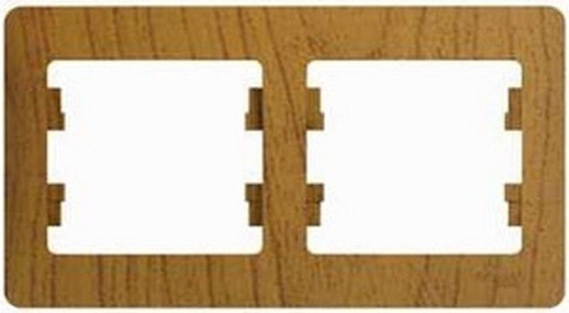 Glossa Дуб Рамка Systeme Electric Glossa Дерево Дуб 2-я, горизонтальная GSL000502