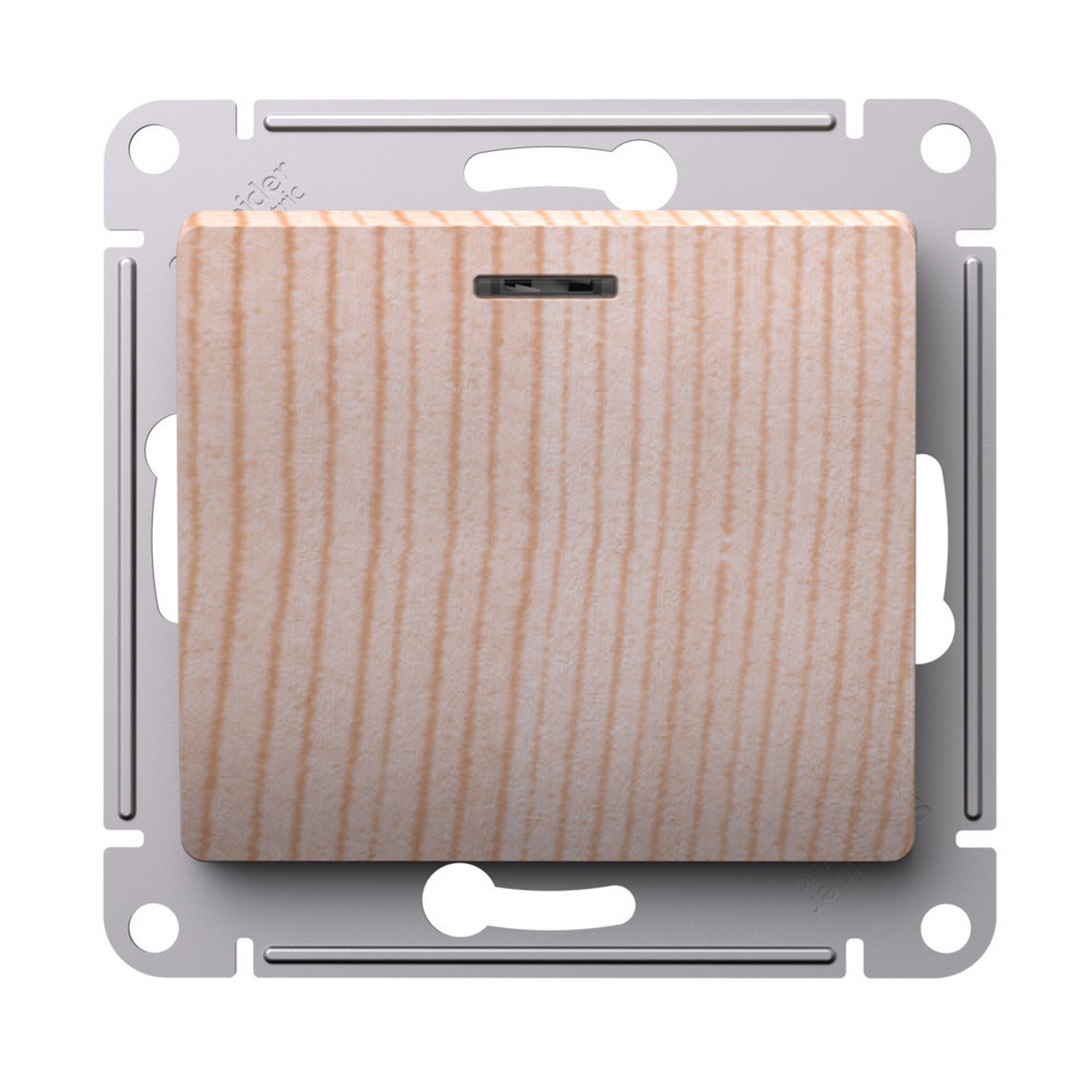 Glossa Сосна Выключатель Systeme Electric Glossa Сосна 1-клавишный с подсветкой, сх.1а, 10АХ, GSL001513